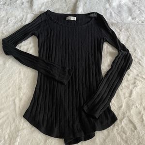 abercrombie and fitch ribbed long sleeve top shirt size extra small XS